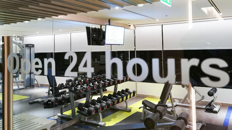 24時間営業のジム