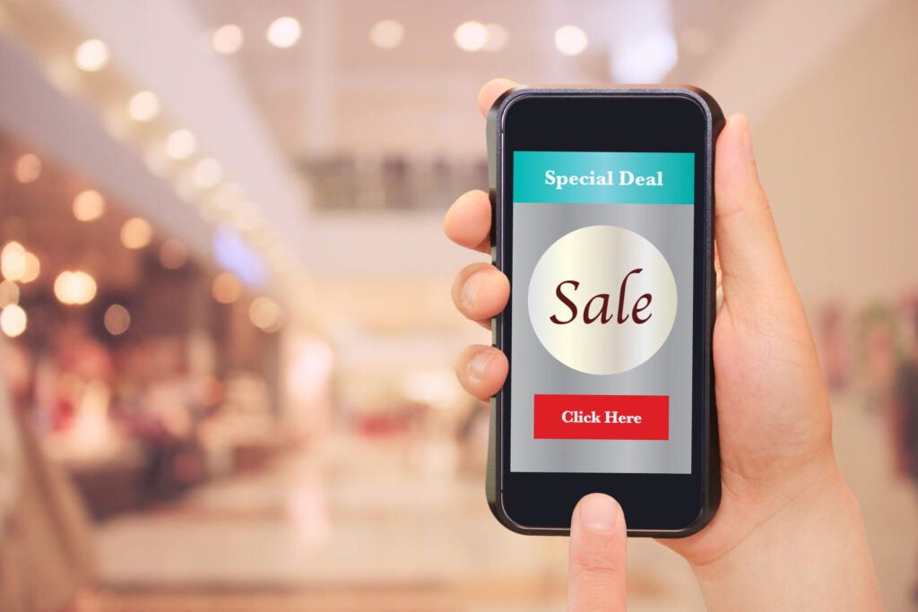 ショッピング・セール・スマートフォンとモール shopping, sale, smartphone and shopping mall